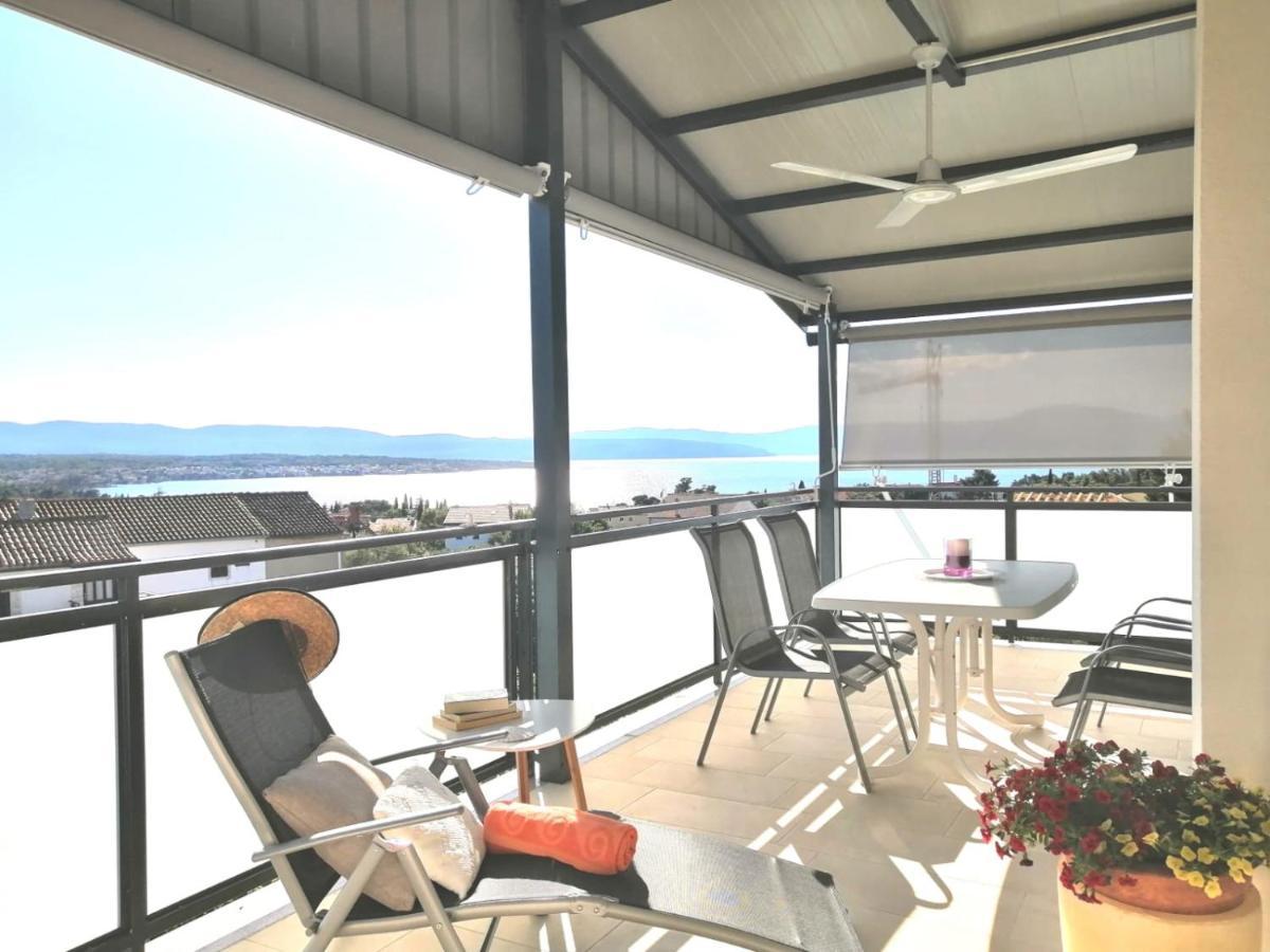Lovely Sea View House In Malinska Island Krk Buitenkant foto
